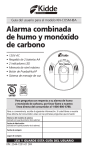 Alarma combinada de humo y monóxido de carbono