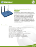 Punto de acceso inalámbrico N-Draft a 300Mbps