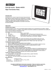 Guía del usuario Modelo 445705 Higro-Termómetro Reloj