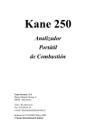 Kane 250 Analizador Portátil de Combustión