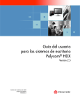 Gu&iacute;a del usuario para los sistemas de escritorio Polycom