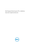 Dell SupportAssist para PC y tabletas Guía de implementación