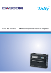 Guía del usuario MIP480 Impresora Móvil de