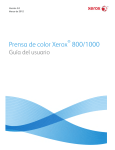 Prensa de color Xerox 800/1000