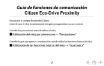 Guía de funciones de comunicación Citizen Eco