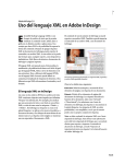 Uso del lenguaje XML en Adobe InDesign