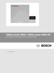 Guía de instalación del AMAX Panel 4000