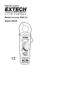 Guía del usuario Medidor de pinza 400A CA Modelo MA200