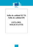 Guía del solicitante de los sellos de calidad ECTS y DS