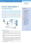 Acronis&reg; Snap Deploy&reg; 3 for Workstation