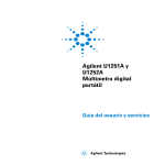 Agilent U1251A y U1252A Multímetro digital portátil