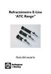 Refractómetro E-Line `ATC Range”