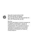 Guía del usuario del servidor HP ProLiant ML100 Series para los