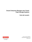 Oracle Enterprise Manager para Oracle Flash Storage Systems Guía