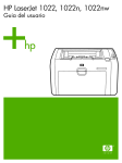 HP LaserJet 1022, 1022n, 1022nw User Guide