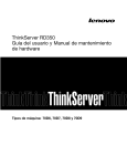 ThinkServer RD350 Guía del usuario y Manual de mantenimiento