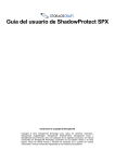 Gu&iacute;a del usuario de ShadowProtect SPX