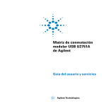 Matriz de conmutación modular USB U2751A de Agilent