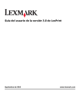 Guía del usuario de la versión 3.0 de LexPrint