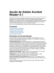 Ayuda de Adobe Acrobat Reader 5.1