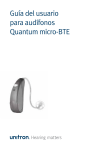 Guía del usuario para audífonos Quantum micro-BTE