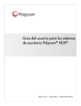 Gu&iacute;a del usuario para los sistemas de escritorio Polycom HDX