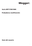 Serie MFT1700/1800 Probadores multifunción Guía del usuario