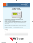 Guía del usuario del termostato Comverge