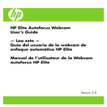 HP Elite Autofocus Webcam User`s Guide — Lea esto — Guía del