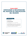 configurar la recuperación del registro de inmunización del paciente