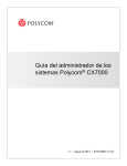 Guía del administrador de los sistemas Polycom CX7000, versión 1.1