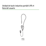 Unidad de bucle inductivo portátil LPS-4 Guía del usuario
