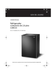 Refrigerador compacto de 2.6 pies cúbicos