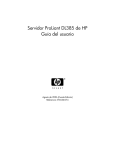 Guía del Usuario del Servidor ProLiant DL385 de HP