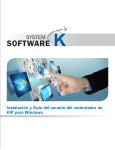 Instalaci&oacute;n y Gu&iacute;a del usuario del controlador de KIP para Windows