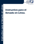 Instructivo para el llenado en Línea