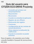 Gu&iacute;a del usuario para CITIZEN ECO