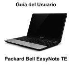 Guía del Usuario Packard Bell EasyNote TE