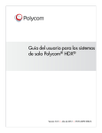 Gu&iacute;a del usuario para los sistemas de sala Polycom&reg; HDX