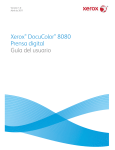 Xerox® DocuColor® 8080 Prensa digital Guía del usuario