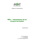 Guía del usuario WELL - Interpretación de los ensayos de bombeo