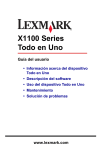 Lexmark X1100 Guía del usuario