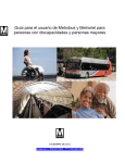 Gu&iacute;a para el usuario de Metrobus y Metroriel para personas con