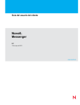 Gu&iacute;a del usuario del cliente de Novell Messenger 2.1