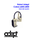 Robot Adept Cobra s600/s800 Guía del usuario