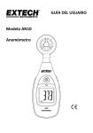 GUÍA DEL USUARIO Modelo AN10 Anemómetro