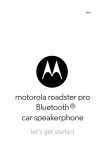 Eng/Span/Frn TZ900 Car Kit GSG - Motorola Monitors & Cordless