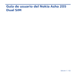 Guía de usuario del Nokia Asha 205 Dual SIM