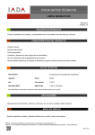 FICHA DATOS TÉCNICOS