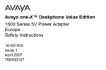 Avaya one-X&trade; Deskphone Value Edition 1600